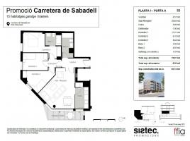 Pis, 93.00 m², جديد, Carretera de Sabadell, 51