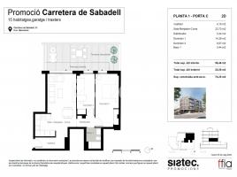 Flat, 75.00 m², new, Carretera de Sabadell, 51