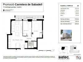 Flat, 63.00 m², new, Carretera de Sabadell, 51