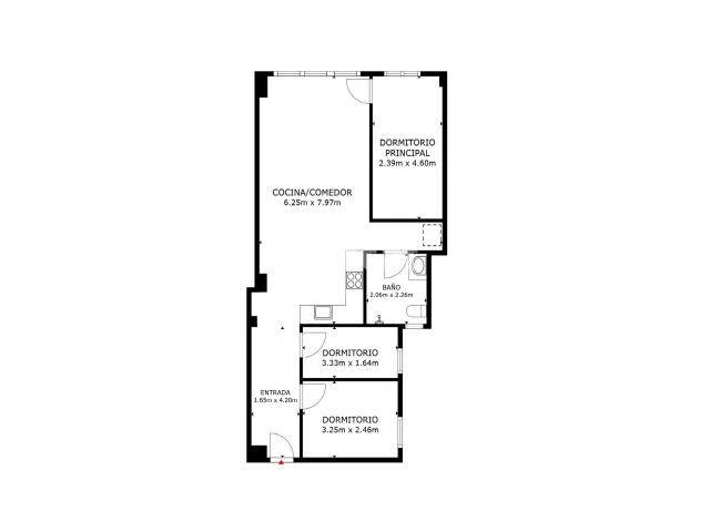 Pis, 85.00 m², prop de bus i tren, seminou, Calle de Bailèn