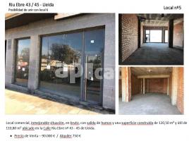 Alquiler local comercial, 121.00 m², seminuevo, Calle del Riu Ebre, 43